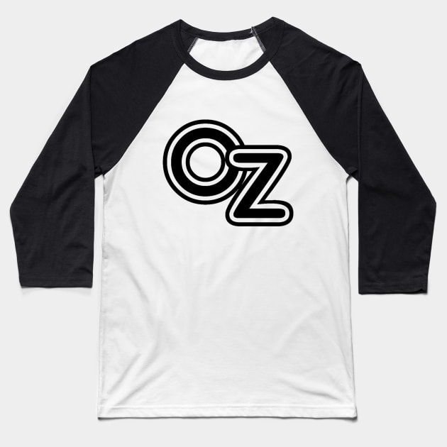 Vintage Wizard of Oz Letters Baseball T-Shirt by MasterpieceCafe